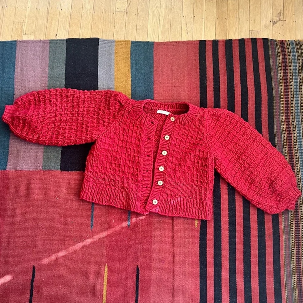 Christy Dawn Nola Cardigan Sweater in Red XS